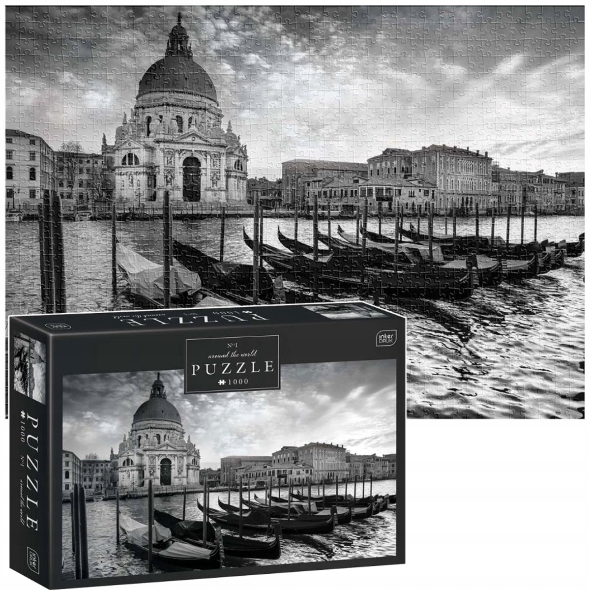 Interdruk Panorama Puzzel 1000 Stuk - Rond de Wereld Venetië