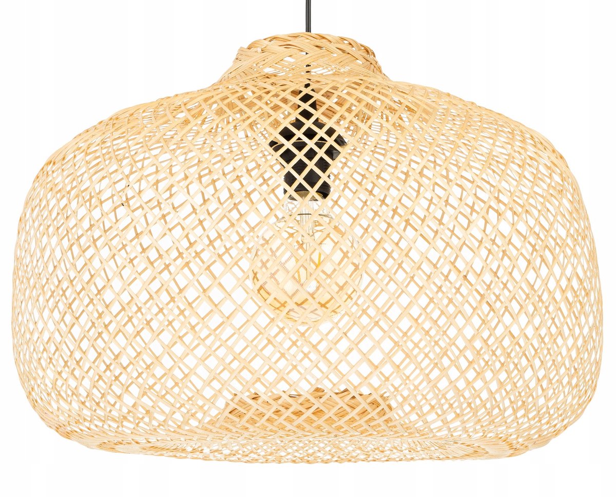 Grote Boho Bamboe Hanglamp 50cm - Natuurlijke Sfeer