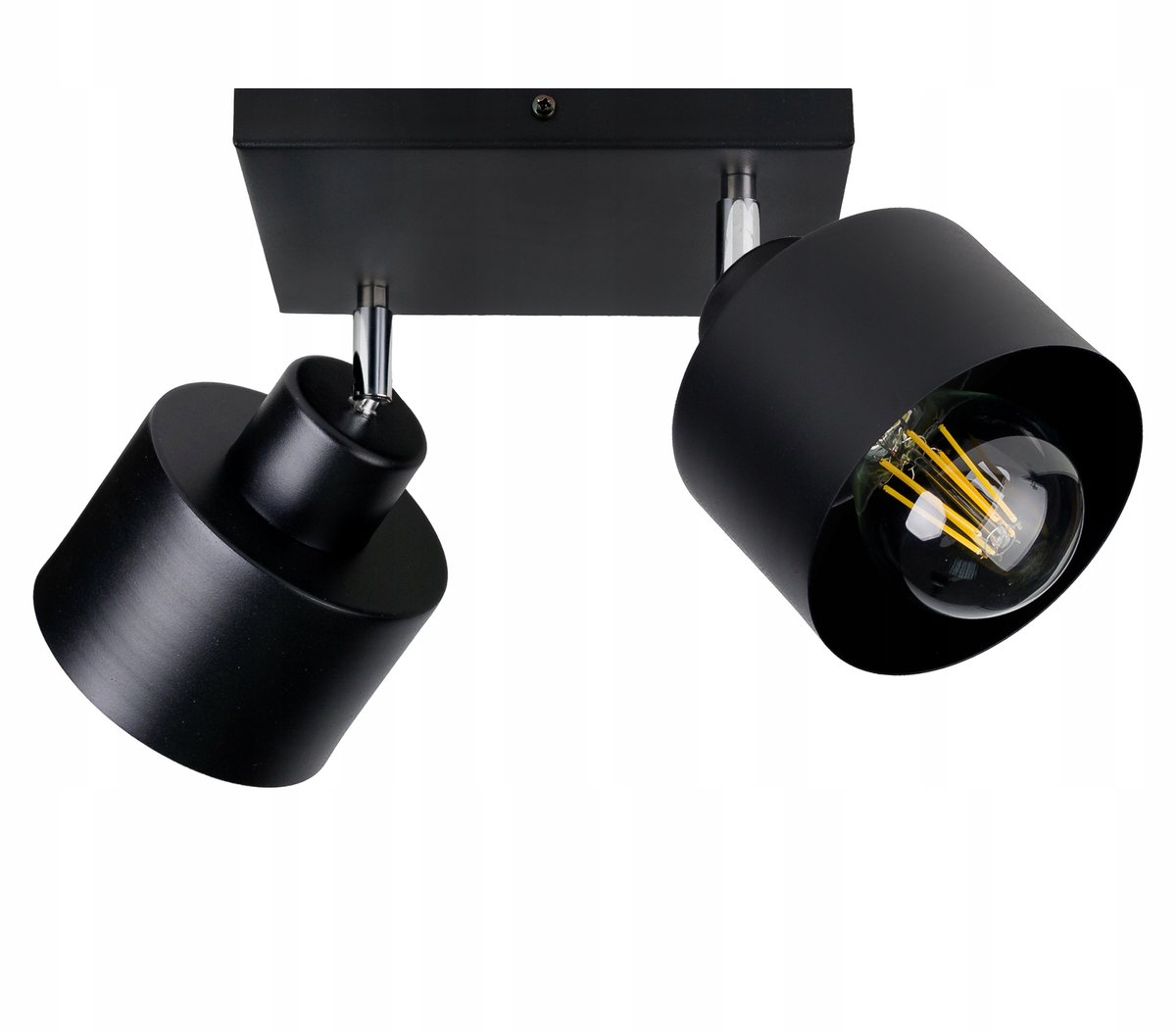 Moderne Plafondlamp met Verstelbare Armatuur en Metalen Kap