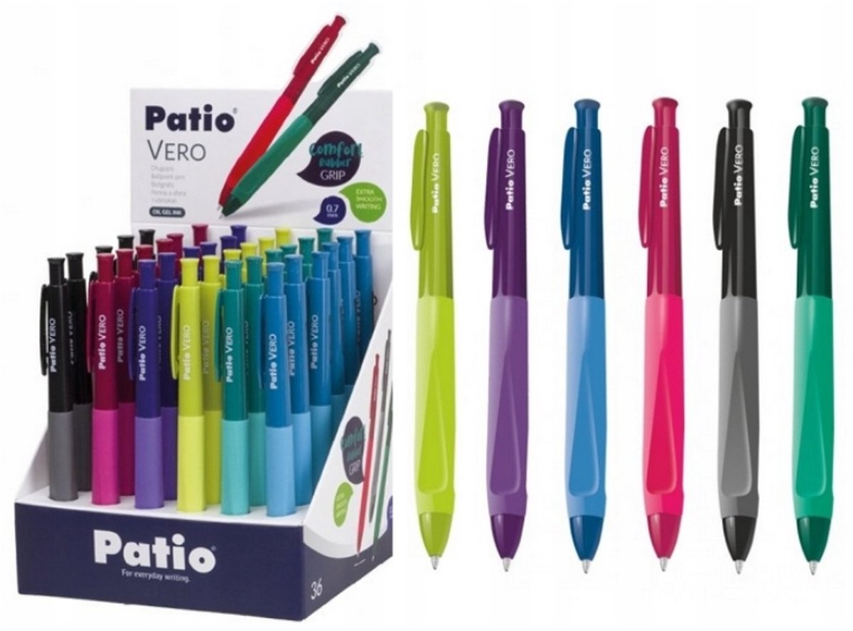 VERO Patio Gel Pen - 0.7mm Blauw - Comfortabele Grip