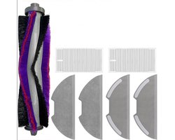 Vervangende onderdelenset voor Geschikt voor Eureka E10s/E20 Plus robotstofzuiger, 1 hoofdrolborstel, 2 filters, 4 dweilpads - 7-pack