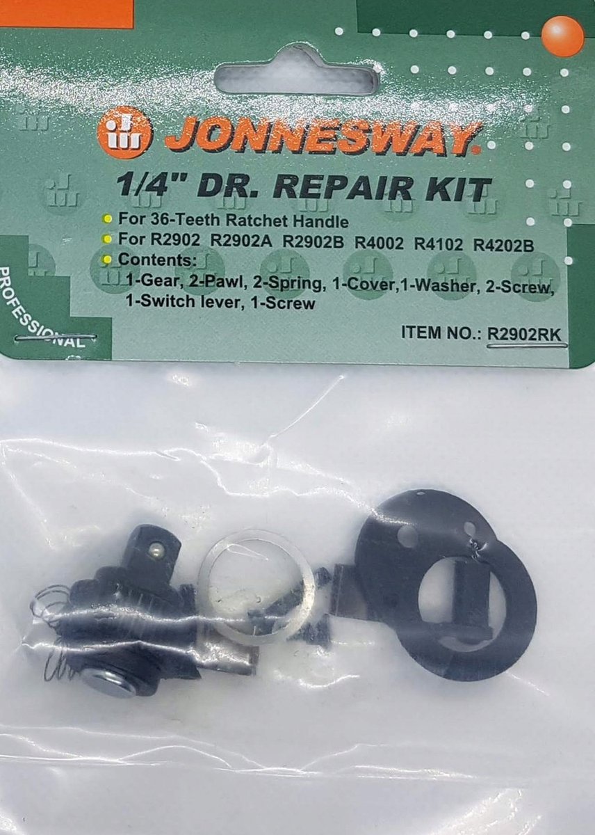 Reparatieset Ratel 1/4'' Jonnesway R2902RK