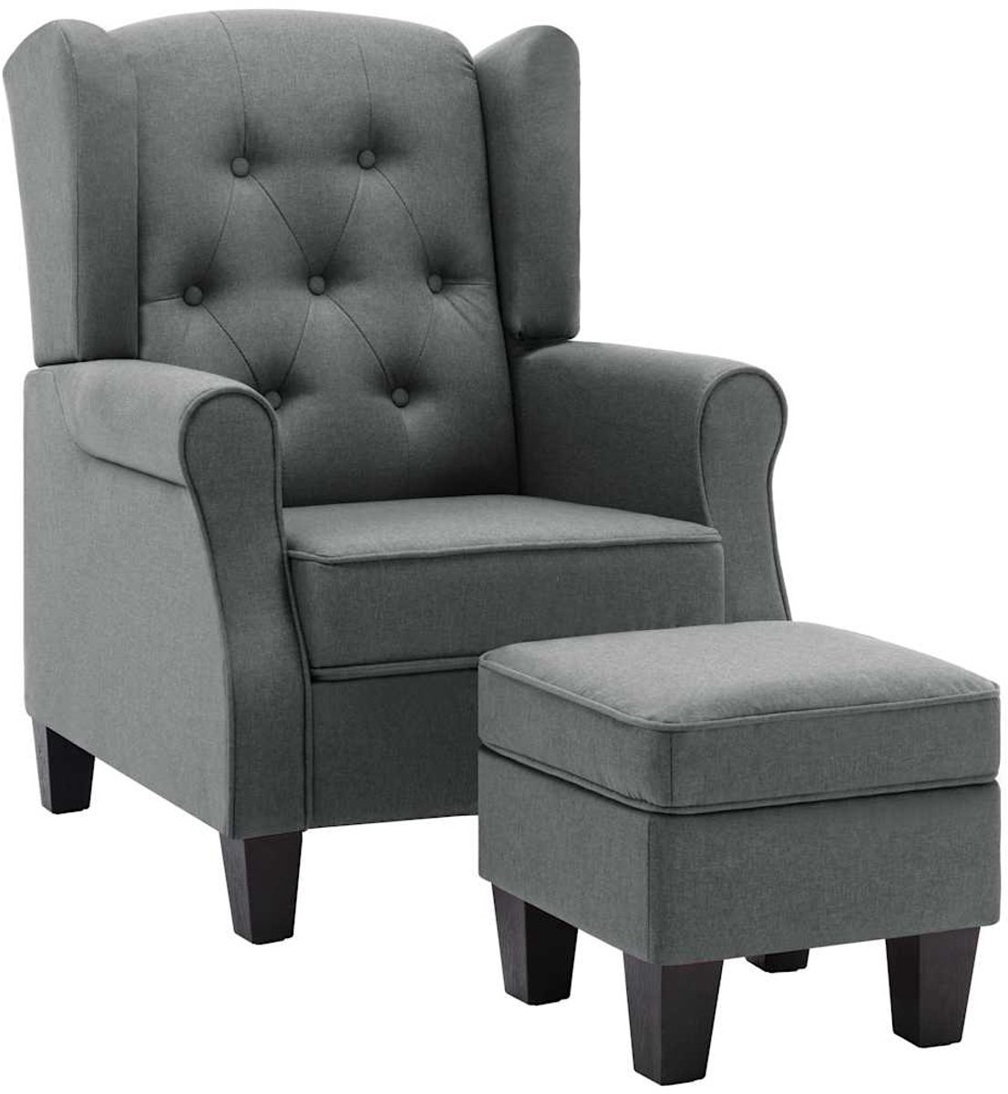 Fauteuil - Relaxzetel - Relaxstoel - Relaxfauteuil - Stoel - Met armleuning - Voor één Persoon - Lichtgrijs