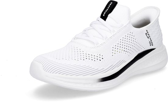 Skechers Slip-On Hands libres Slade Quinto 210810/WHT Wit lavable en machine