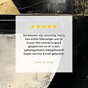Recensie van Irene de Jong over het canvas schilderij met 5 sterren.
