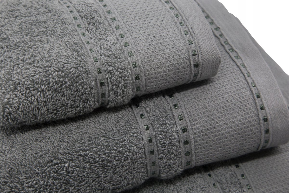 Luxe Badhanddoek Faith Premium Design 70x140cm Antraciet