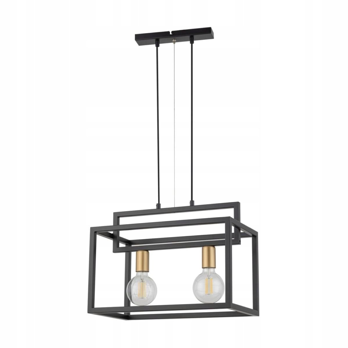 VIGO 2 Hanglamp Zwart/Goud - 2xE27 - Sigma Verlichting