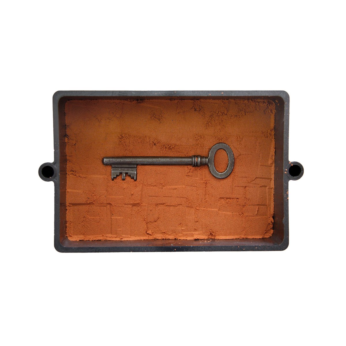 Zandvormbakset van kunststof, 15 x 10 cm, voor ca. 2 kg vormzand, voor modellen van harde materialen zoals metaal, gips, hout, keramiek en porselein