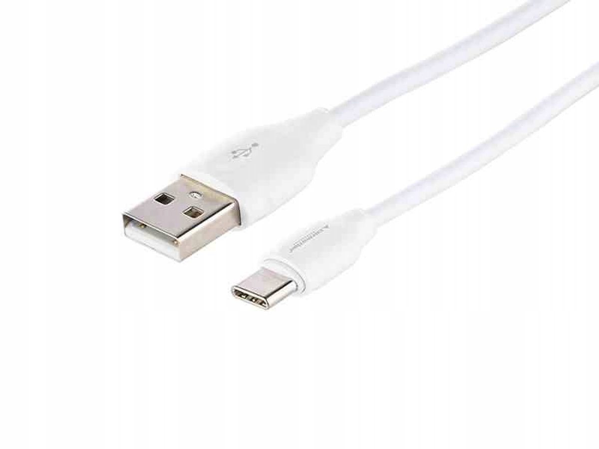USB naar USB-C Laad- en Synchronisatiekabel, 100cm, Wit