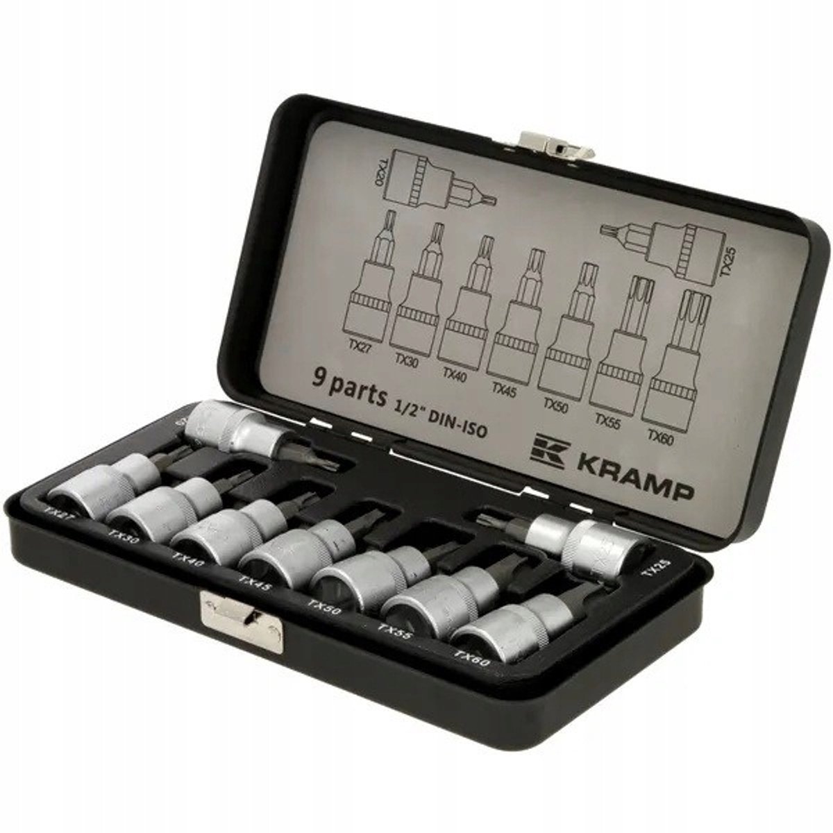 9-delige Torx-doppenset 1/2" - Professioneel gereedschap