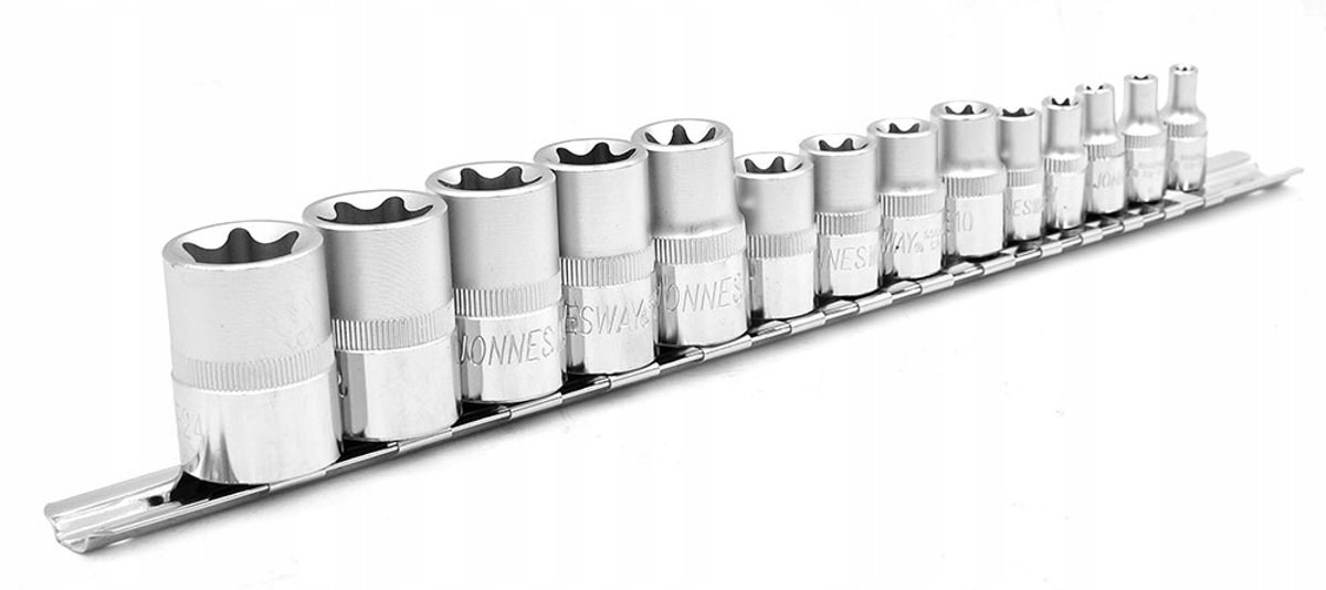 Jonnesway Torx Dopslleutel Set E4-E24 14 Delen