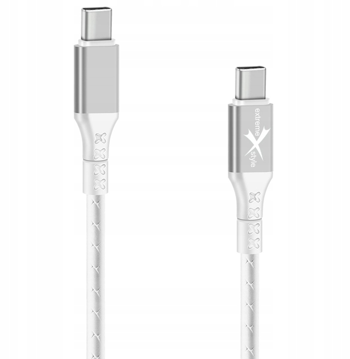 Extremestyle USB-C naar USB-C Kabel 0,3m Wit - Snel Laden & Data