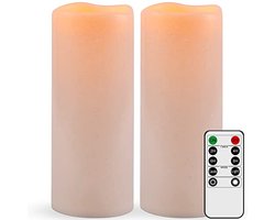 Vlamloze Pilaarkaarsen - Waterdicht, Met Afstandsbediening en Timerfunctie voor Binnen en Buiten