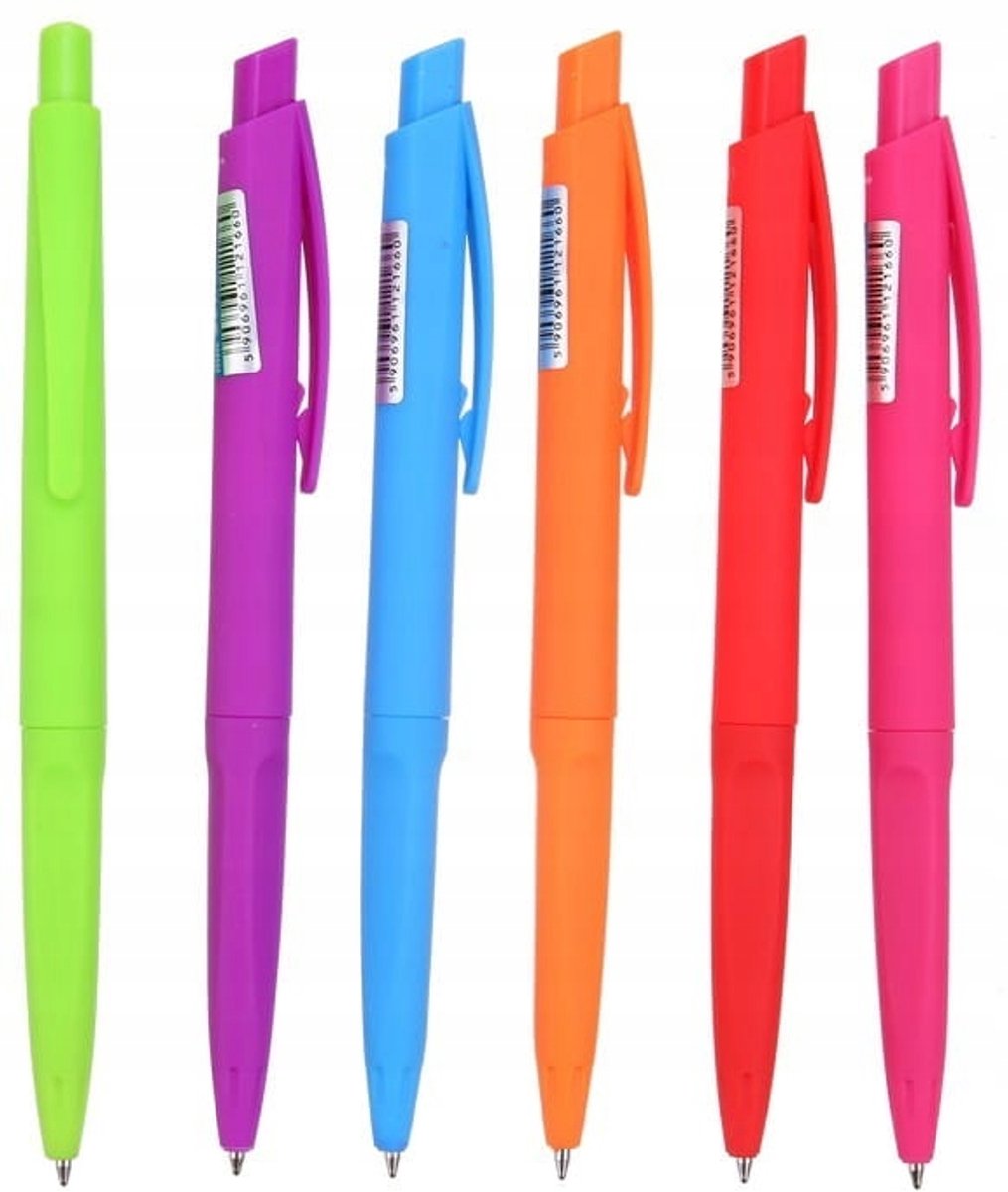 Automatische Pen JOY Blauw, 0.7mm, Kleurrijke Plastic Behuizing