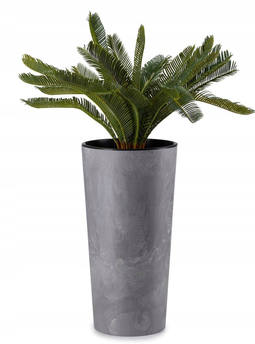 Hoge Betonlook Plantenbak Slank 57x30 cm - Modern & Duurzaam