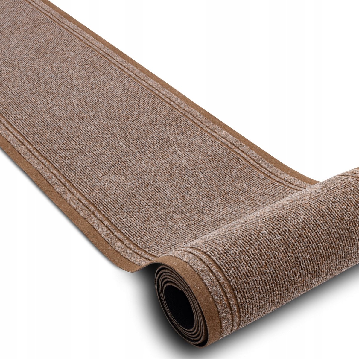 Dywany Łuszczów MALAGA Deurmat Beige Gestreept Antislip 66x290 cm