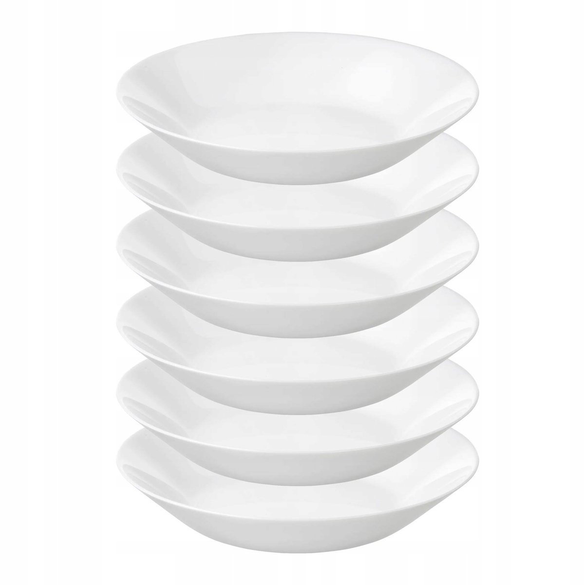 Diepe Borden Set OFTAST 20 cm Wit - 6 Stuks