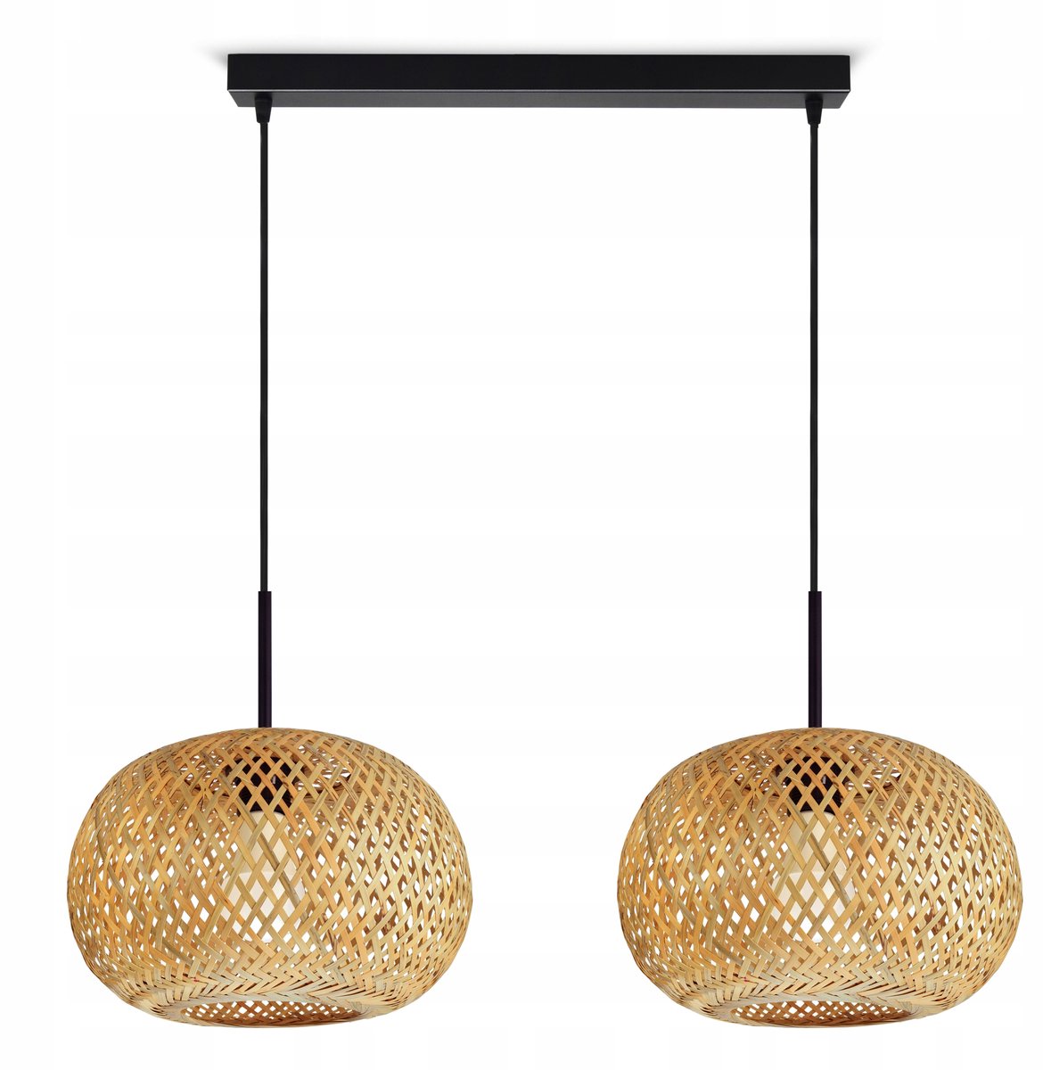 Bamboe Hanglamp Boho Natuurlijk Gevlochten E27 LED