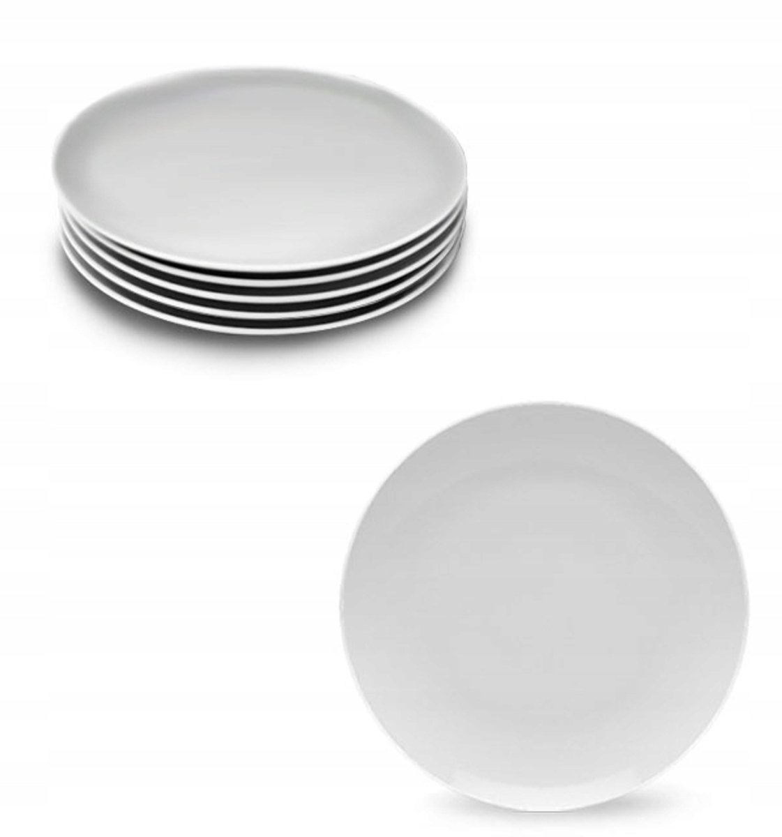 Lubiana Boss Dessertborden Wit Porselein - Set van 6 (20,5 cm)