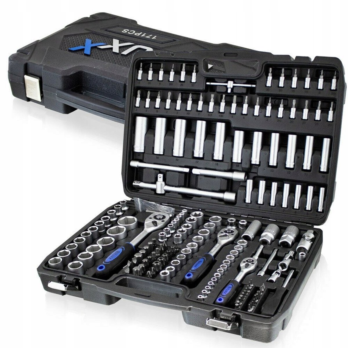 Professionele Gereedschapskist 171 Delen - Sleutels, Doppen, Bits