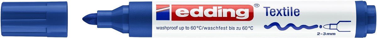 Edding E-4500003 markeerstift 1 stuk(s) Kogelpunt Blauw