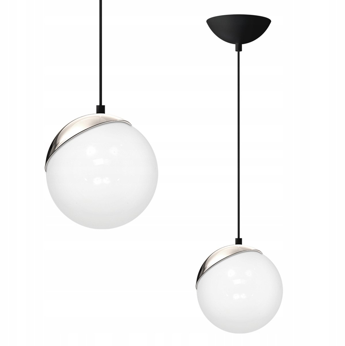 SFERA Hanglamp Zwart/Chroom E14 - Stijlvolle Verlichting