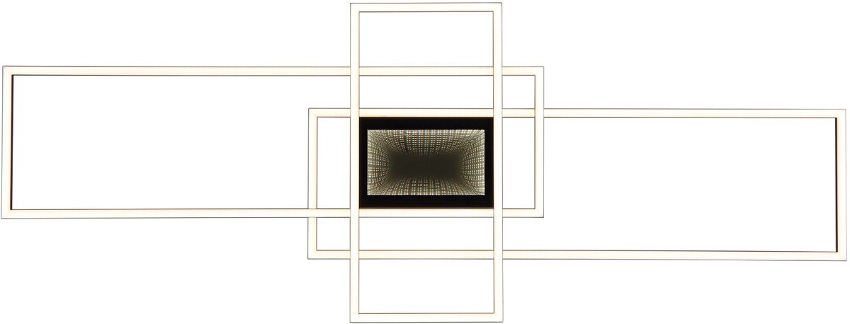Globo Plafonniere - zwart - SAUNDERS - metaal - LED - 48468-60 - Globo