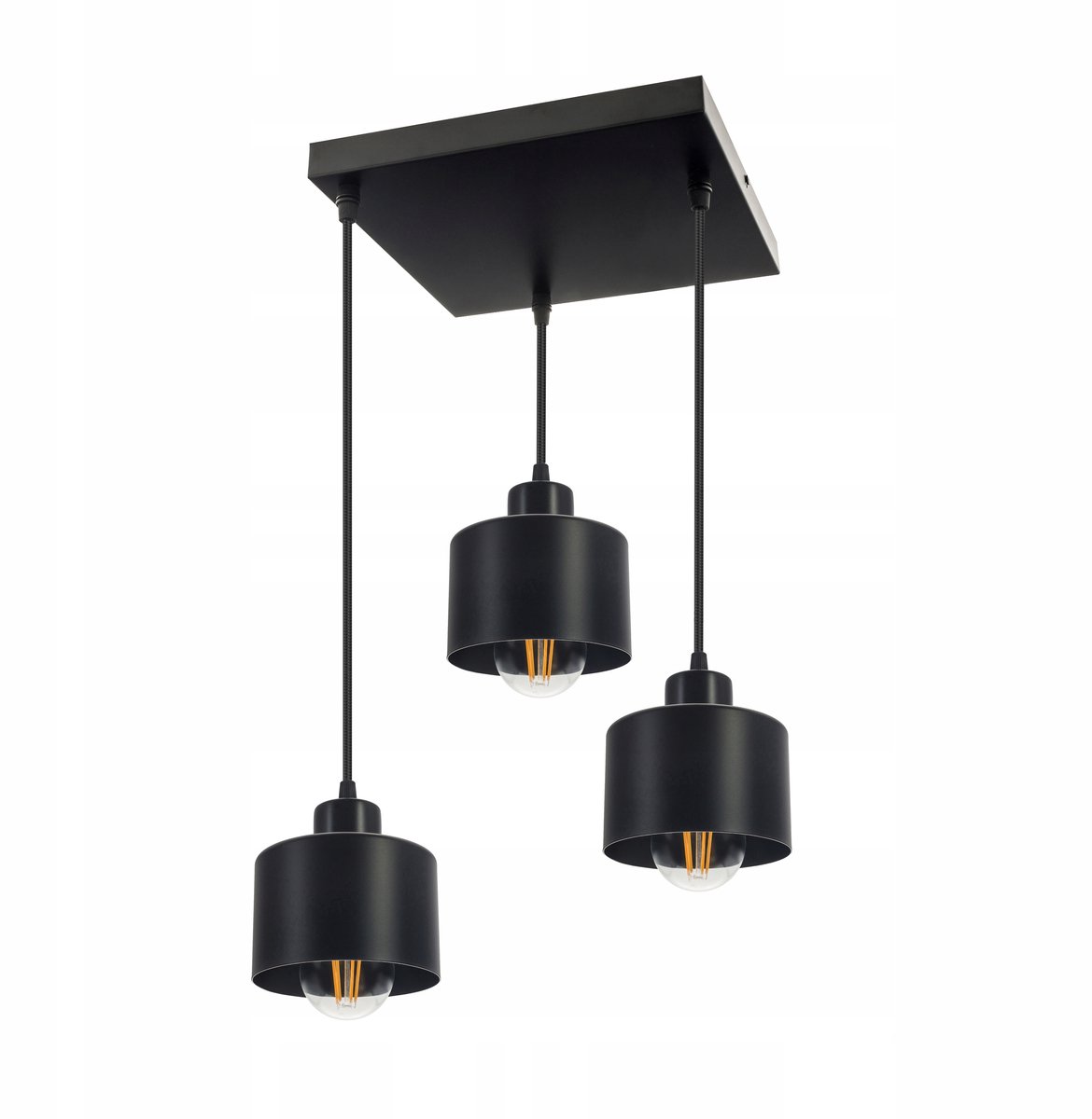 Lampa Wisząca Loft Style Industrieel 3x E27 Regulowana Wysokość