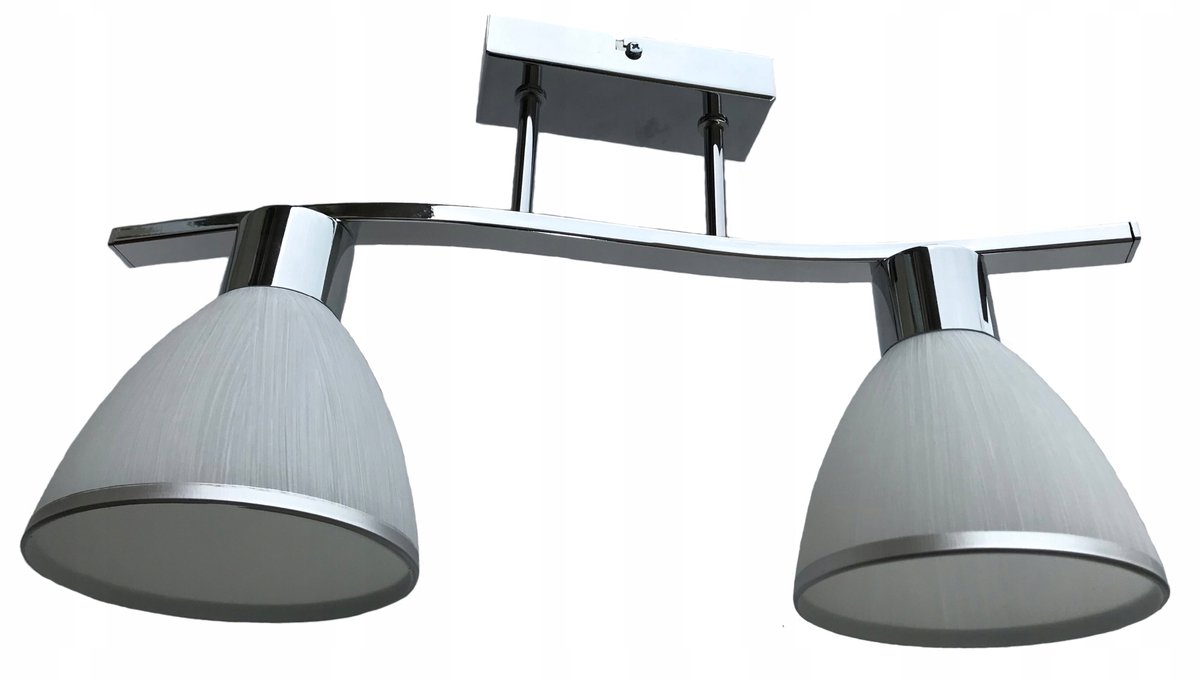 Moderne Hanglamp Plafond Chroom E27 - 2 lichtpunten