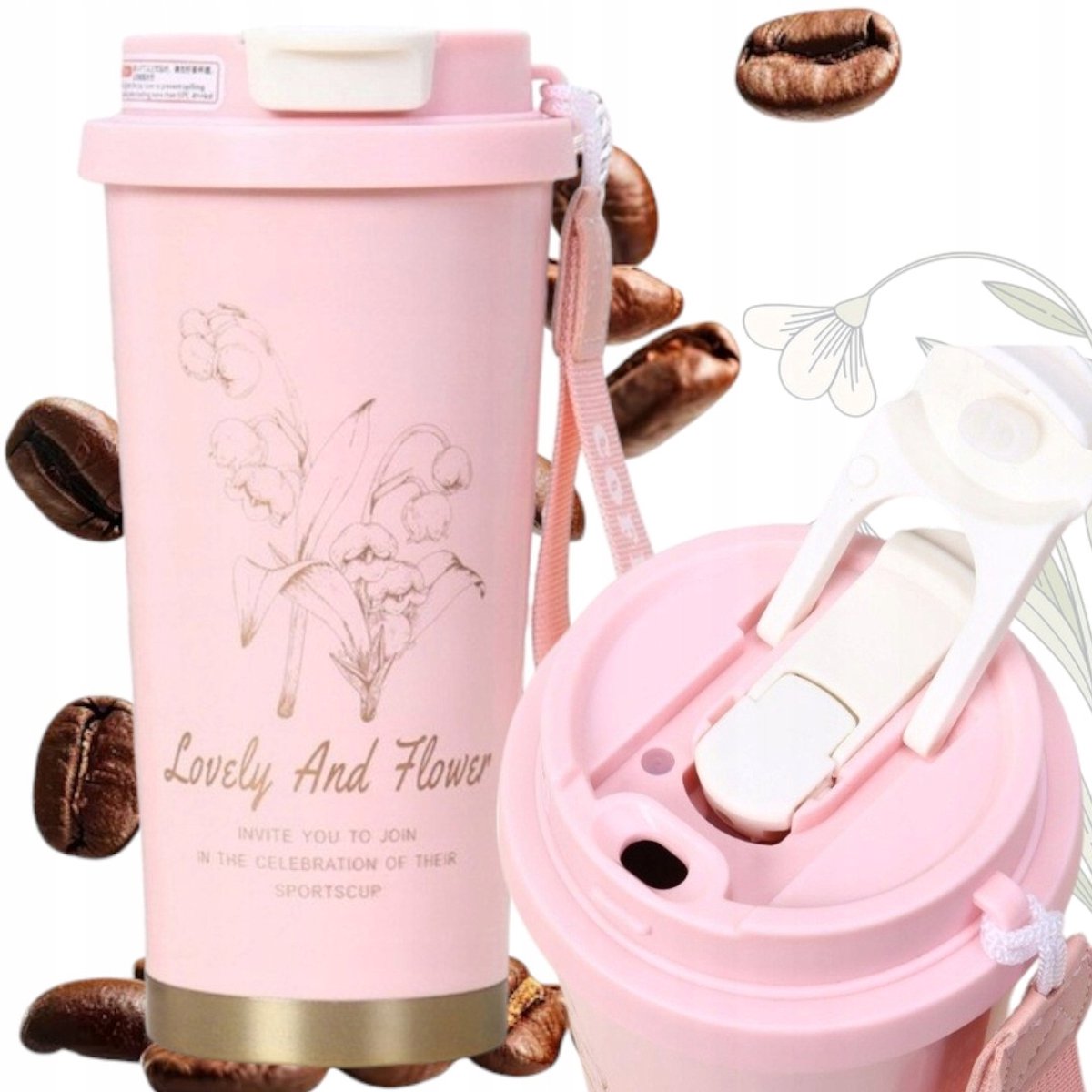 Thermosbeker 550ml RVS met Tuit - Ideaal voor Koffie & Thee