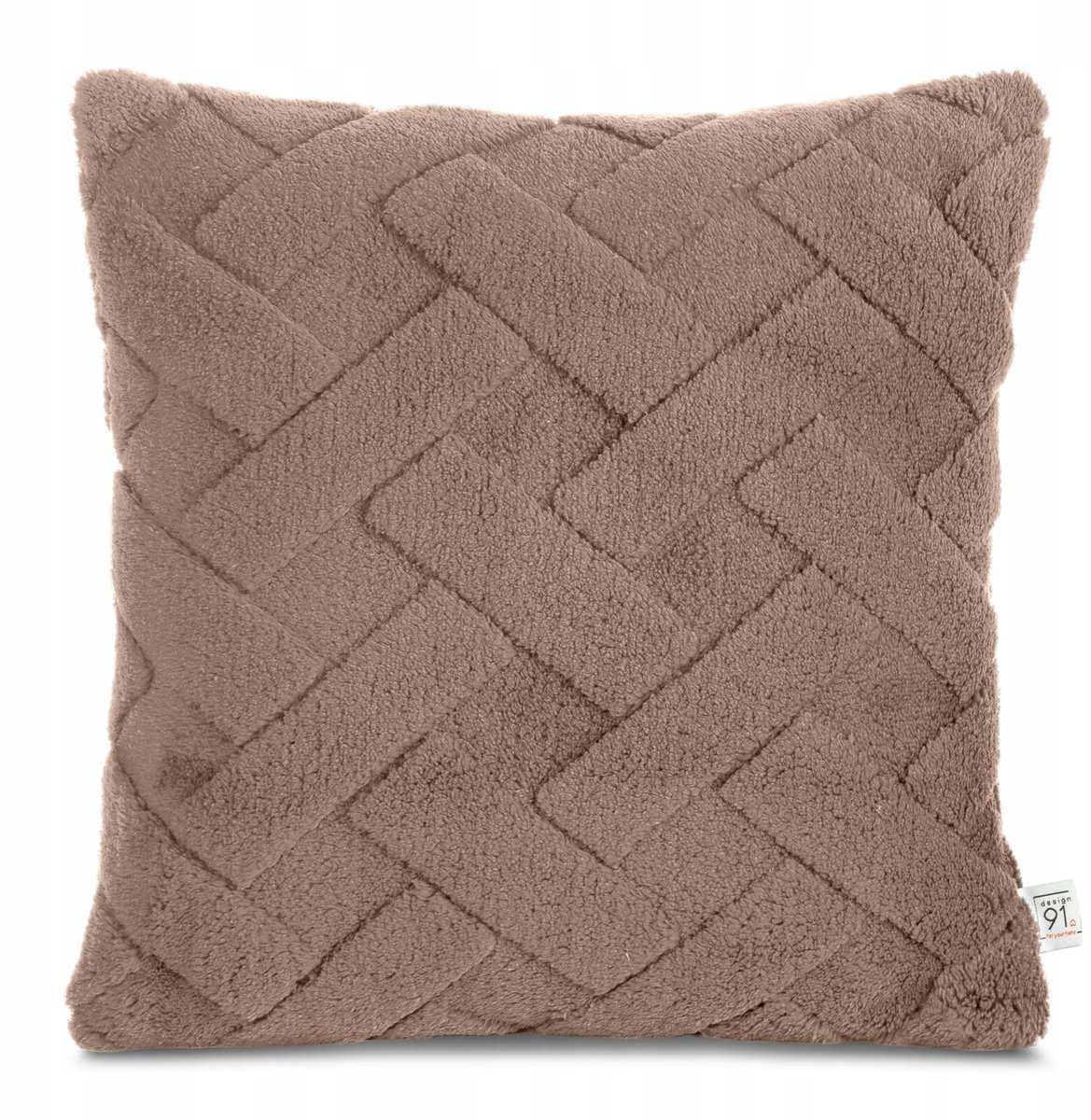 Decoratieve Kussensloop 45x45 cm - Donker Beige, Zacht Microflanel