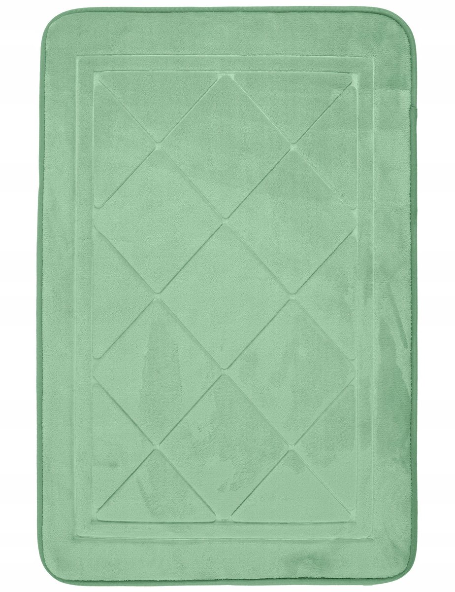Zachte 3D Schuim Badmat 50x76cm - Antislip & Sneldrogend - Groen