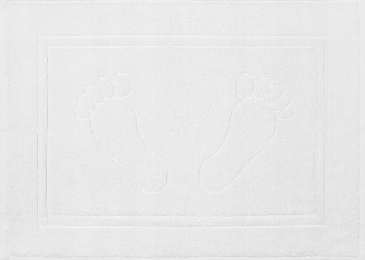 Luxe Badmat Hotel Stijl 50x70 cm - Zacht Katoen, Wit