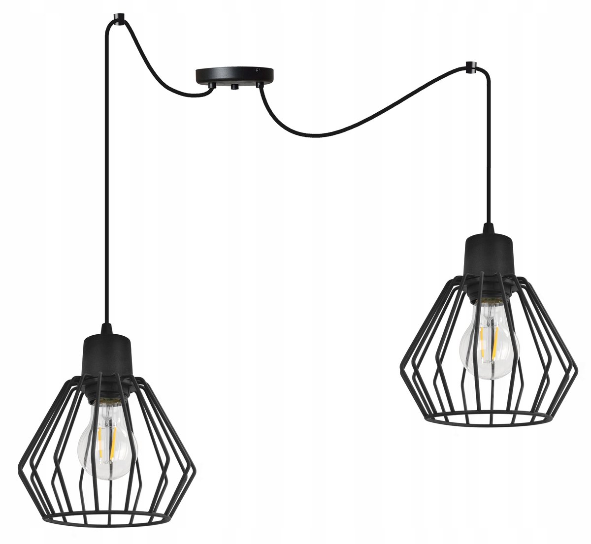 Zwarte Loft Hanglamp Spider Nuvola E27 - Stijlvol en Modern