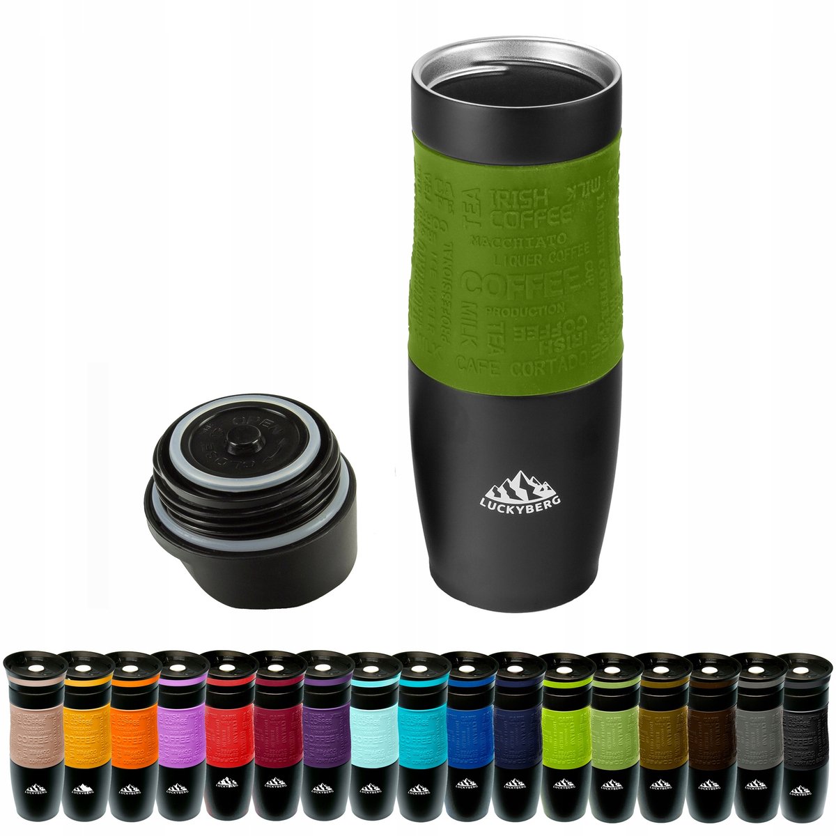 Luckyberg Thermosbeker 480ml RVS - Houdt Drankjes Warm/Koud