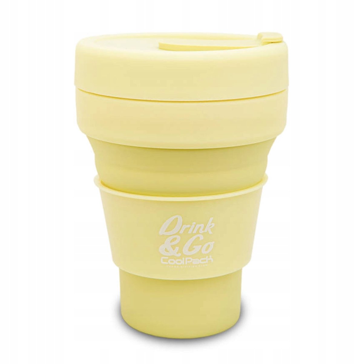 Patio Siliconen Beker 355 ml Pastel Poedergeel