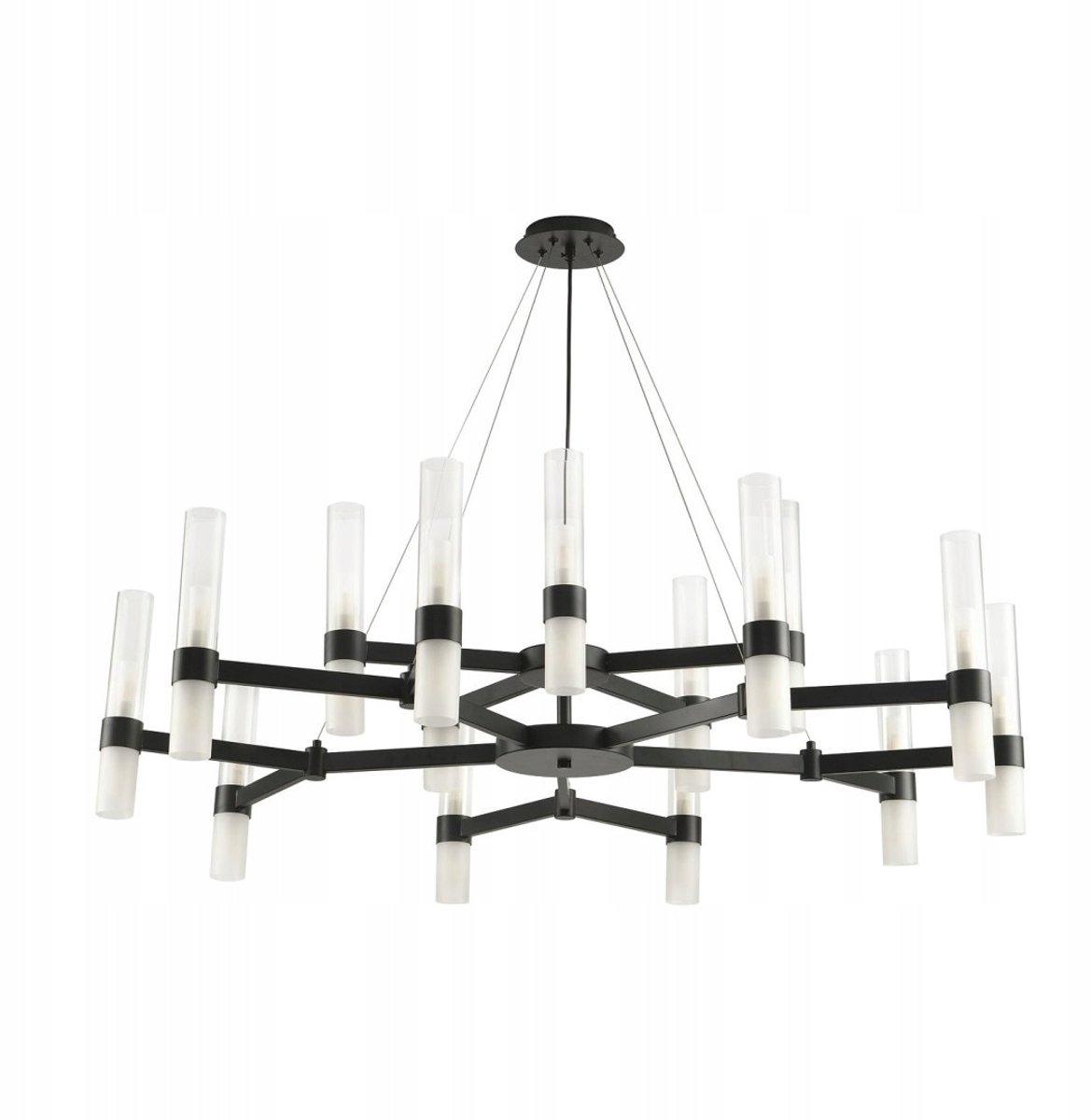 CANDELA-15 Zwarte Lamp Wisząca 120 cm - Stijlvol Design