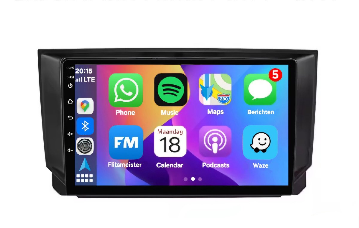 Autoradio 2/32GB met Carplay en Android auto | Geschikt voor Seat Ibiza Arona 2016-2022 | Radio scherm met Navigatie | ibisa 2016 2017 2018 2019 2020 2021 2022