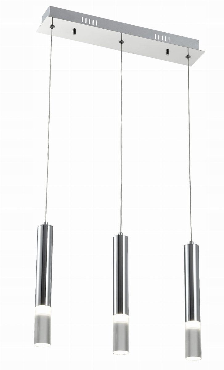 Reality Gwen LED plafondlamp - modern design, 3 lichtpunten, chroom