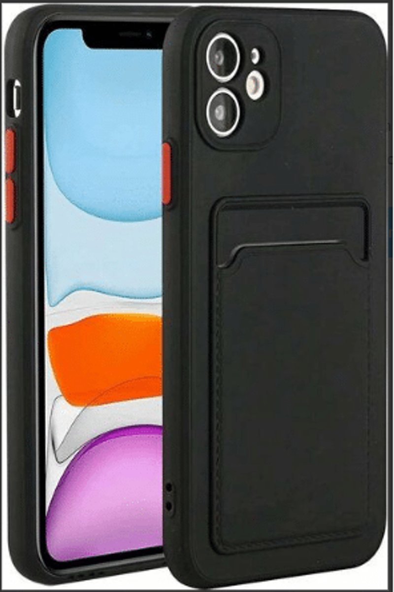 Casemania - Backcover iPhone 17 met Pasjehouder - Zwart