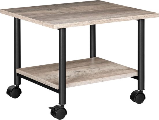 Desktop printer stand 2-tier onder bureau hout printer rek rustieke industriële Desktop printer stand 2-tier onder bureau hout printer rek rustieke industriële