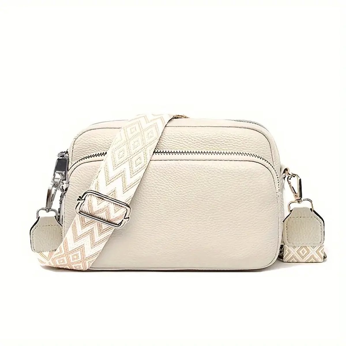Schoudertas - Crossbody Tas - Wit - Crossbodytas - Damestas - Telefoontas - Kleine handtas dames - compact - klein beursje - Sjtoer