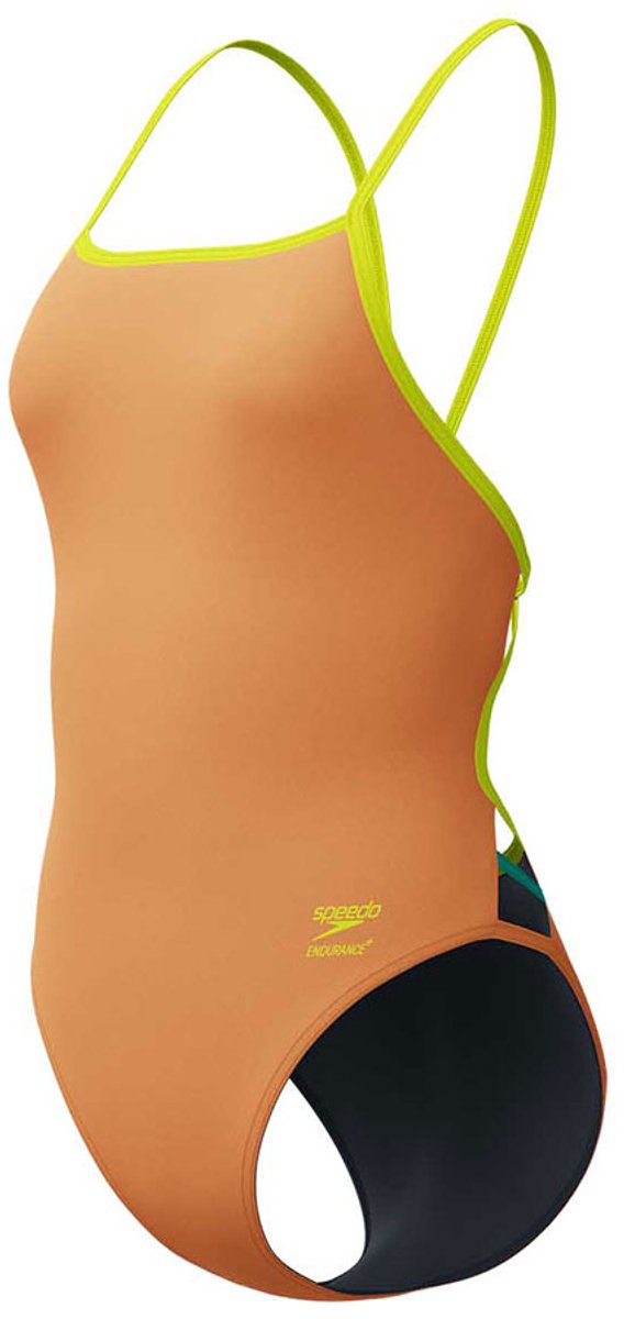 Speedo Fl Solid Tri Back Zwemkleding Oranje UK 32 Vrouw