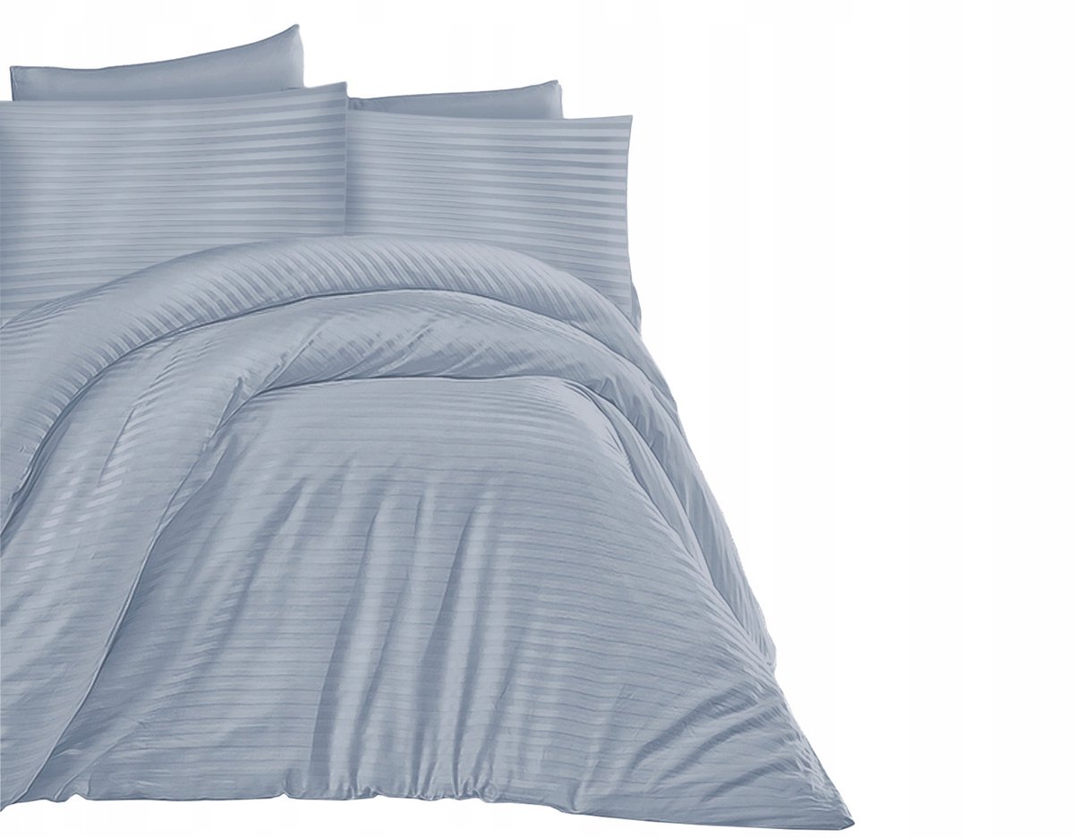 Luxe Katoen Satijn Beddengoed Set 140x200cm Blauw