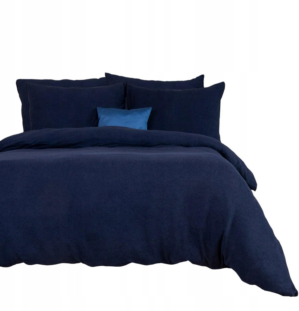 Frotte Beddengoed 200x220cm Donkerblauw - Zacht & Onderhoudsvriendelijk