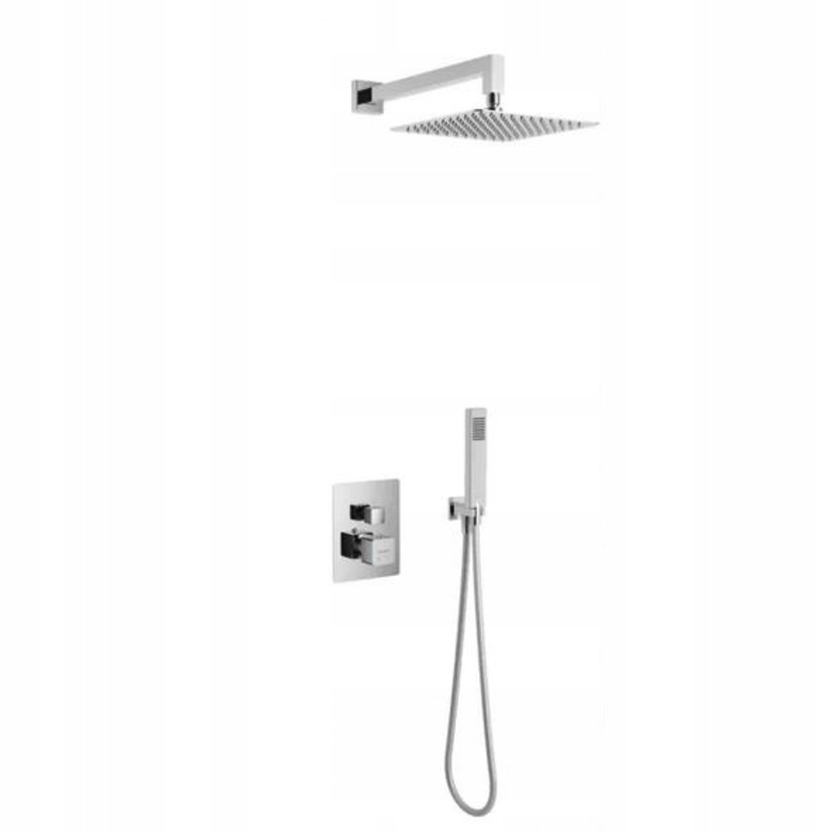 Excellent Keria Thermostatische Inbouw Douche- en Badkraan Set, Chroom