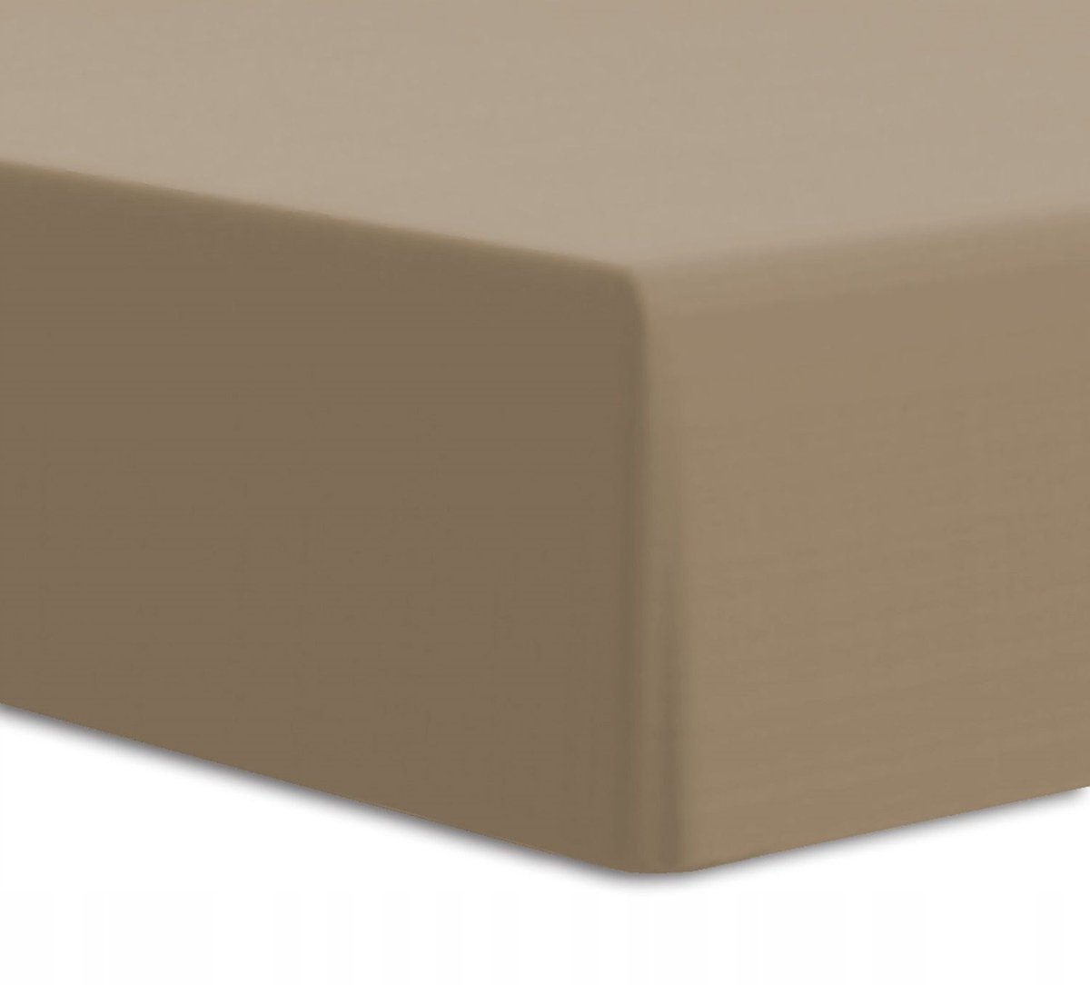 Jersey Hoeslaken met Elastan 140x200cm - Bruin, 25cm Matrashoogte