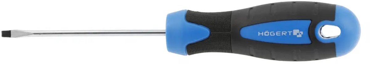 Platte schroevendraaier HOGERT 3x100 mm, S2 staal, magnetische punt