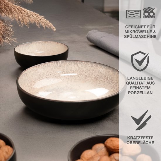 Moritz & Moritz 8-delig Sushi servies voor 2 personen - Sushi serveerset met 2x sushiborden, dipschalen en eetstokjes