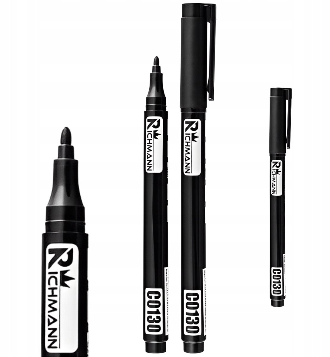 Richmann Bouwmarker Permanent Dun 1mm Zwart Waterdicht C0130